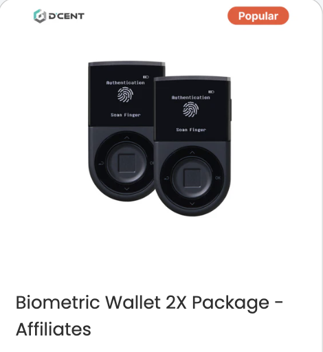 D'CENT Biometric Wallet 2X